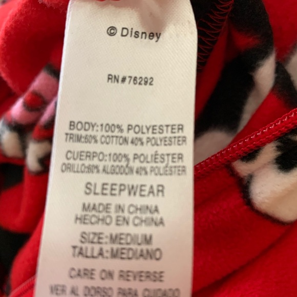 Disney Mickey Mouse Adult Onesie Footed Pajama - Picture 5 of 5